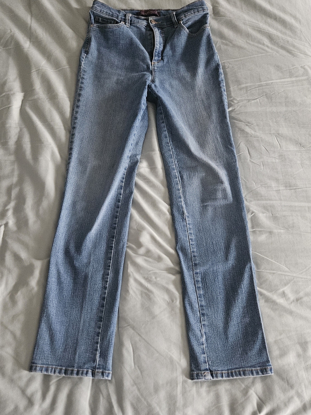 Gloria Vanderbilt Light Blue Straight-Leg Women's Jeans - 10 Long!
